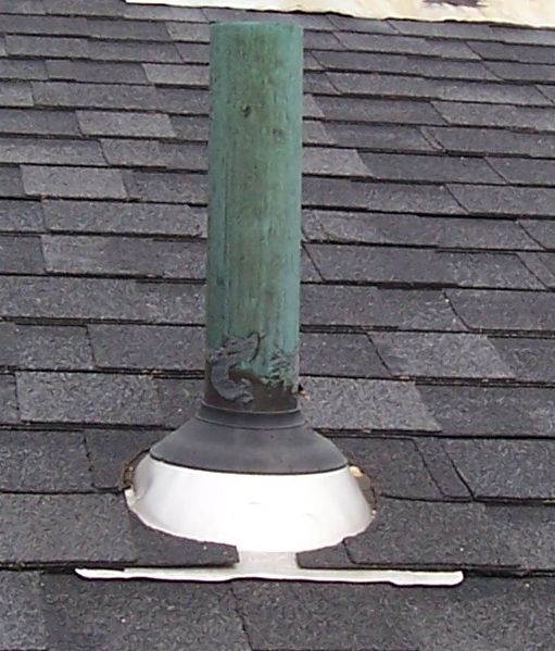 Roof Leaks Caused By Failed Vent Pipe Collar | On Top Home Improvements,  Inc.