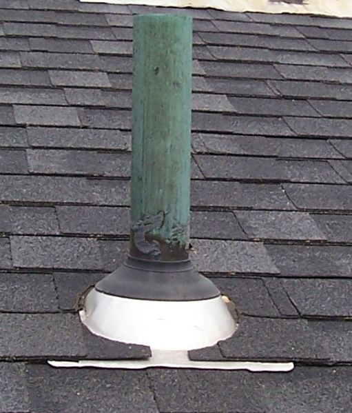 Roof Leaks Caused By Failed Vent Pipe Collar | On Top Home Improvements, Inc.