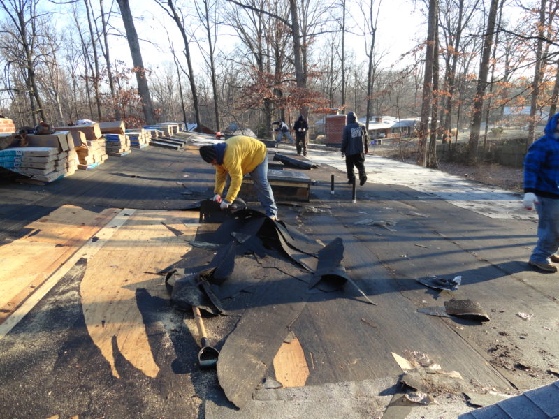 Replacing a Maryland roof in freezing weather