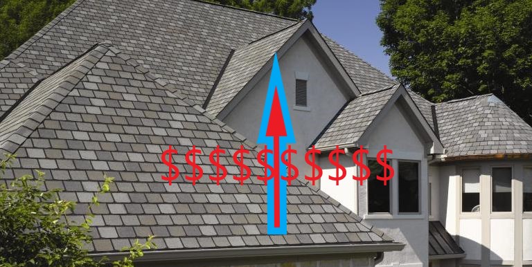Roofing material prices increasing